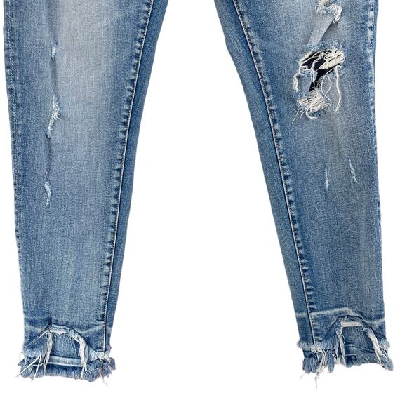 Cowgirl Tuff SZ W29xL33 Festival Trouser Flare Jeans Mid-Rise Stretch Distressed - Picture 4 of 13